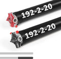 Pair of 2"Garage Door Torsion Springs Set with Non-Slip Winding Bars, Electrophoretic Coated (0.192X2"X20")