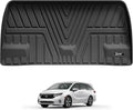 3W Cargo Liner Fit for Honda Odyssey 2025 2024 2023 2022 2021 2020 2019 2018 Custom Fit Trunk Liner Mini Passenger Van, All Weather Use Heavy Duty Trunk Mat Black