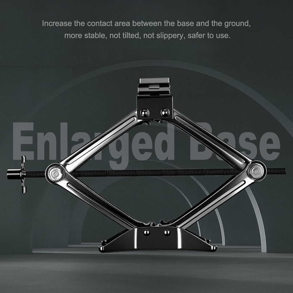 Scissor Jack, 2.5T(5512 Lbs), High-Strength Car Jack and Stand Kit with Rubber Pad, Tire Changing Kit with Ratchet Handle and Lug Wrench, Universal Vehicle Emergency Set for Various Models