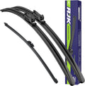 AJK Front Windshield Wiper for Ford Explorer 2011-2015 2016 2017 2018 2019 2020 2023 2024, Original Equipment Back Window Wipers Blades, Conventional, Vehicle Specific Fit, Pack of 3