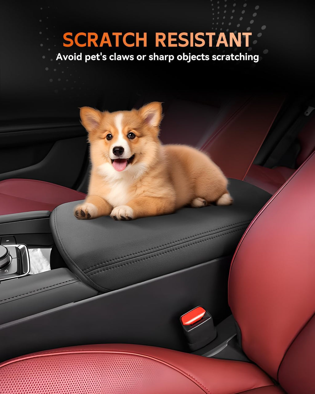 CDEFG for Mazda3 2019-2025 Center Console Cover Armrest Cover for Mazda Mazda3 Accessories Arm Rest Protector Mazda3 2019 2020 2021 2022 2023 2024 2025