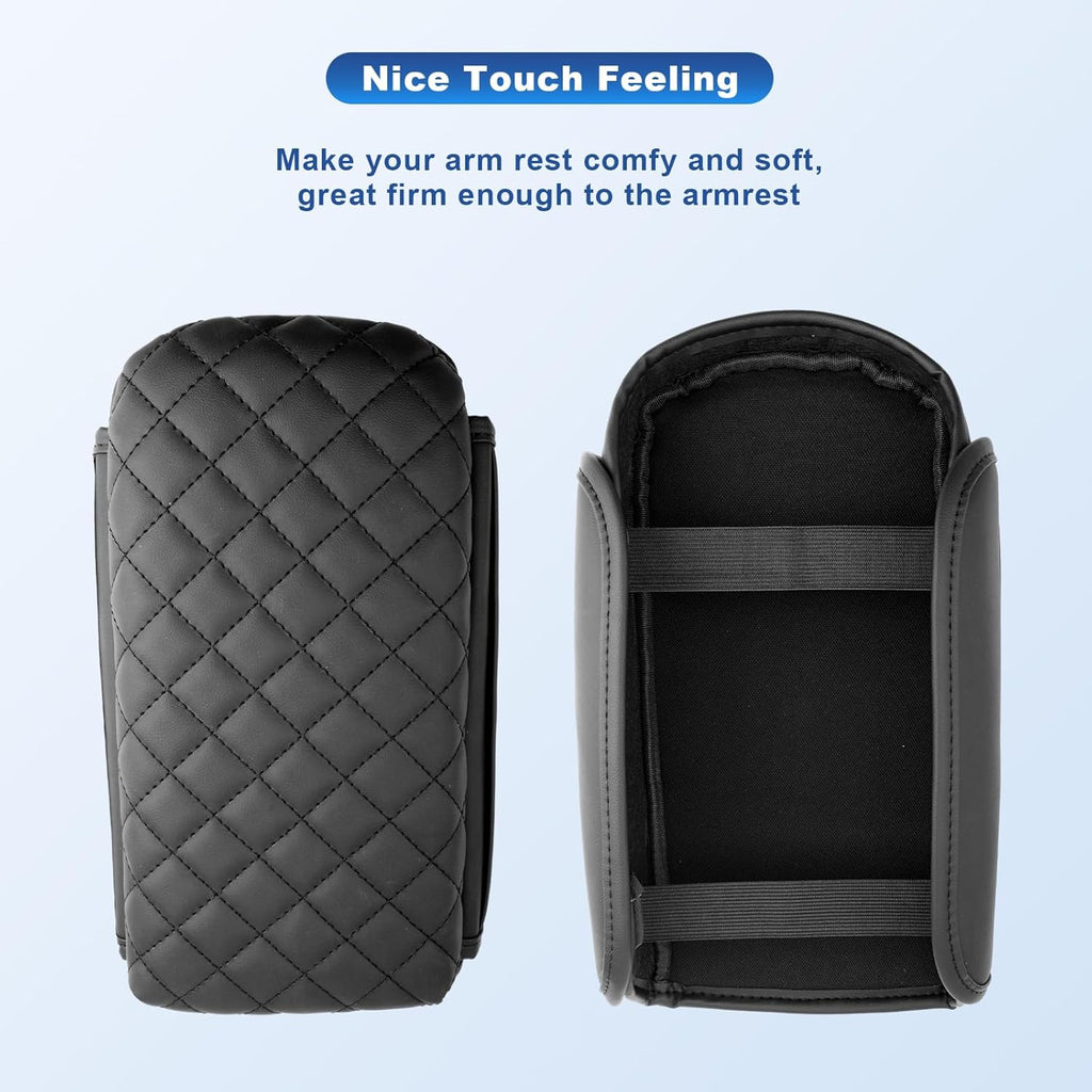 CDEFG 2024 2025 Trax Center Console Cover for 2024 2025 Chevy Trax Armrest Cover Middle Console Pad Arm Rest Cover 2024 Trax 2025 Accessories (w/Pockets)