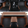 Custom Artificial Leather Waterproof All-Weather Car Floor Mats Fit for 99% Sedan SUV Sports Car Vehicle Car Mat (Light Brown Black Beige)