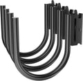 4PCS Heavy Duty E Track J Hooks，Large Steel 5" J Hook E Track Accessories for Enclosed Trailer,Workshop & Garage,Maximum Load 1400 Pounds(1/2" Diameter Solid Steel)