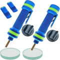 Allelic Car Window Breaker Tool, Window Breaker Seatbelt Cutter, Window Breaker, Glass Breaker, Spring-Loaded Window Breaker for Land & Underwater (Blue, 2 PCS)