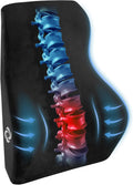 Samsonite Lumbar Support Pillow Mid and Lower Back– Office Chair Back Cushion, Gaming Chair, Desk Chair, Car Seat Lumbar, Work from Home Office Accessories, Black