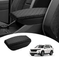Shademax Center Console Cover for Ford Ranger 2024 2025 2026 Accessories, Ranger Armrest Cover Cushion Pad Middle Console Cover Armrest Seat Box Protector PU Leather Anti-Scratch Black