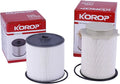 6.7 Cummins Fuel Filter Water Separator Set Fits for 2019 2020 2021 2022 2023 2024 Dodge Ram 2500 3500 4500 5500 6.7L Diesel Turbo Engines, Replaces# 68157291AA and 68436631AA