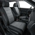 Coverdream CRV Leather Seat Covers Custom Fit for 2023-2025 2026 Honda CR-V LX,EX,EX-L,Sport Series,Hybrid,Trailsport,Fully Covered,Airbag Compatible Waterproof Car Seat Protector(Full Set,Black/Gray)