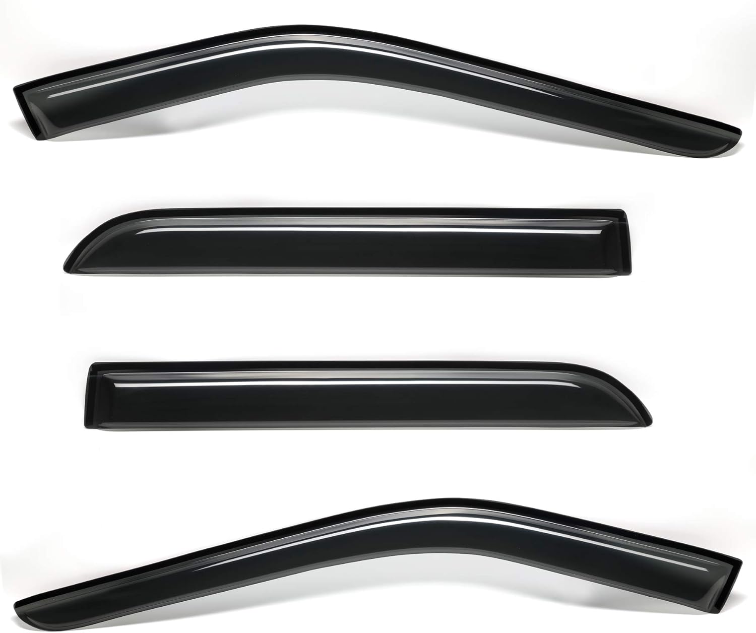 4pcs Outside Mount Style Window Rain Guards Durable Side Wind Deflectors Dark Smoke Nice Vent Window Visors Compatible with 2011-2019 Explorer