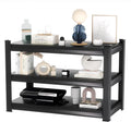 1350LBS Garage Storage Shelves Heavy Duty, 40" W x 16" D x 36" H,3-Tier Garage Shelving Heavy Duty, Industrial Metal Shelving Units for Basement,Fish Tank,Black