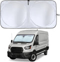EcoNour Foldable Car Windshield Sunshade | Sun Shade for Car Windows Blocks UV Rays and Keeps The Heat Out | Foldable Essential Accessory for Enhanced Comfort XXX-Large (70 x 42 inches)