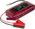 HALO Bolt Ultimate 3 Portable Car Battery Jump Starter | 130 PSI Air Compressor, 55.5Wh USB Power Bank, Large Display, Emergency Floodlight & Charger, Jumps Cars SUVs & Trucks, Inflates Tires — Red