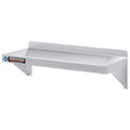 DuraSteel Heavy Duty Wall Mount Shelf - 36" Wide x 14" Deep Classic Stainless Steel Wall Floating Shelves - NSF Metal Storage Wall Shelves - For Commercial Kitchen, Laundry Room, Garage, Food Truck