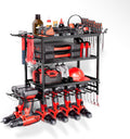 Power Tool Organizer - Garage Tool Holder and Storage (Black, B)