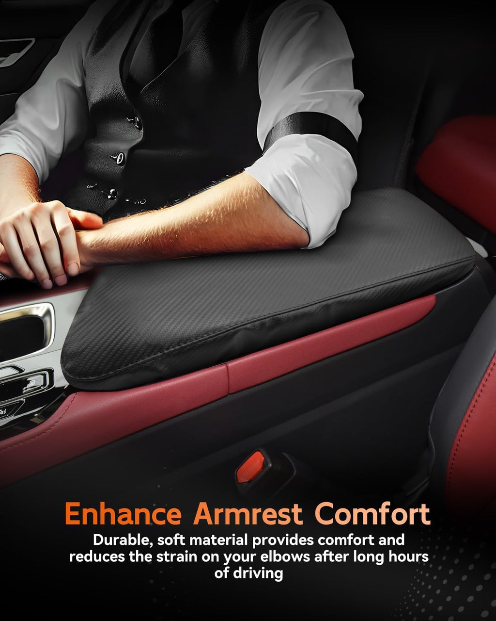 CDEFG for 2022-2025 Lexus NX Center Console Cover Armrest Box Cover for NX (NX 250, NX 350, NX 350 F Sport Handling) 2023 2024 2025 Accessories Console Arm Rest Protector