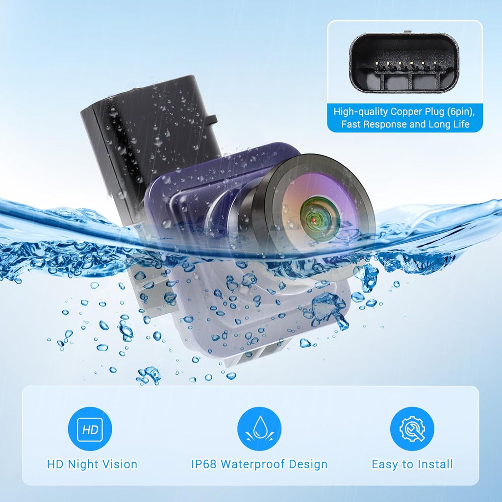 Rear View Backup Camera Compatible with Ford Escape 2014 2015 2016 Parking Assist Camera 170°Ultra Wide Angle HD Night Vision Waterproof Escape Accessories Reverse Camera EJ5Z-19G490-A GJ5T19G490AD