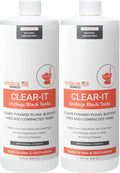 Unique Clear-It RV Black Tank Unclogger Liquid - Breaks Through Pyramid Plugs, Compacted Tanks, and Clogged Pipes 32 oz (2-Pack)