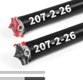 Pair of 2"Garage Door Torsion Springs Set with Non-Slip Winding Bars, Electrophoretic Coated (0.207X2"X26")