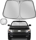 Windshield Sun Shade for 2007-2014 Ford Edge Foldable Sun Sunshade for Car Front Window Blocks UV Rays and Heat Automotive Interior Protector Custom Fit Accessories