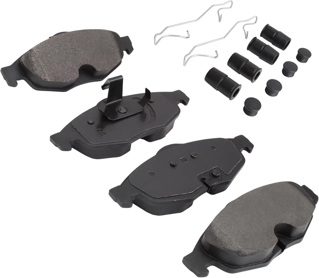 Premium Ceramic Front Brake Pads (1001-0869C) Compatible with Chrysler Cirrus 2001-2007, Chrysler Sebring 2001-2006, Dodge Stratus 2001-2006