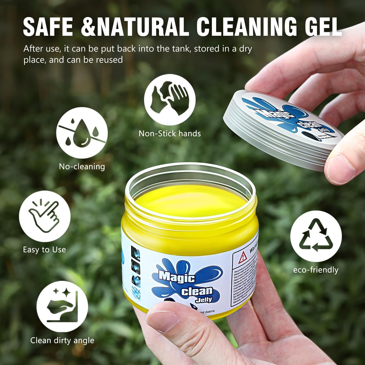 DNA MOTORING Car Cleaning Gels Auto Detailing Tools Cleaning Putty Car Interior Cleaner, Car Jelly Cleaner, Keyboard Cleaner, Car Cleaning Supplies Car Gifts for Men Women, TOOLS-00256