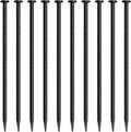 16 Inch Rebar Stakes 10 Pack Heavy Duty Ground Anchors 1/2 Inch Diameter Galvanized Steel Asphalt Anchoring Metal Spikes for Speed Bump, Parking Curb and Camping Tent