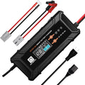 ECO-Worthy 12V/24V 20A Smart Battery Charger Maintainer, Auto Voltage Detect for LiFePO4 Lead-Acid with Multi-Current Options 5A/10A/15A/20A, Trickle Charger for Car Truck Motorcycle Lawn Mower