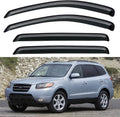 Window Visors Rain Guards for 2007-2012 Hyundai Santa Fe, Out-Channel Window Vent Wind Deflectors Visors Shades for 07-12 Hyundai Santa Fe