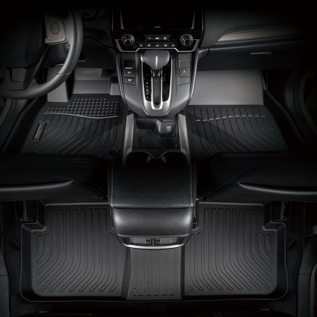 Binmotor-All Weather Car Floor Mats for Cadillac CT5 2020-2025, TPE Rubber Liners Waterproof Car Mats Custom Fit for Cadillac CT5 Accessories