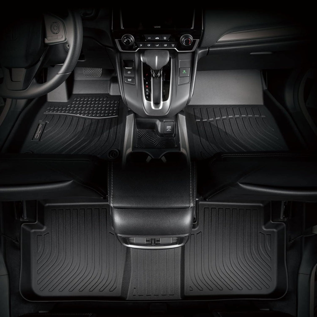 Binmotor-Floor Mats & Cargo Liner for Mitsubishi Outlander Sport 2011-2024 (Onlyfor 5 Seater), All Weather Car Floor Mat for Outlander Sport Accessories TPE Heavy Duty Rubber Liners Cargo Trunk Mat