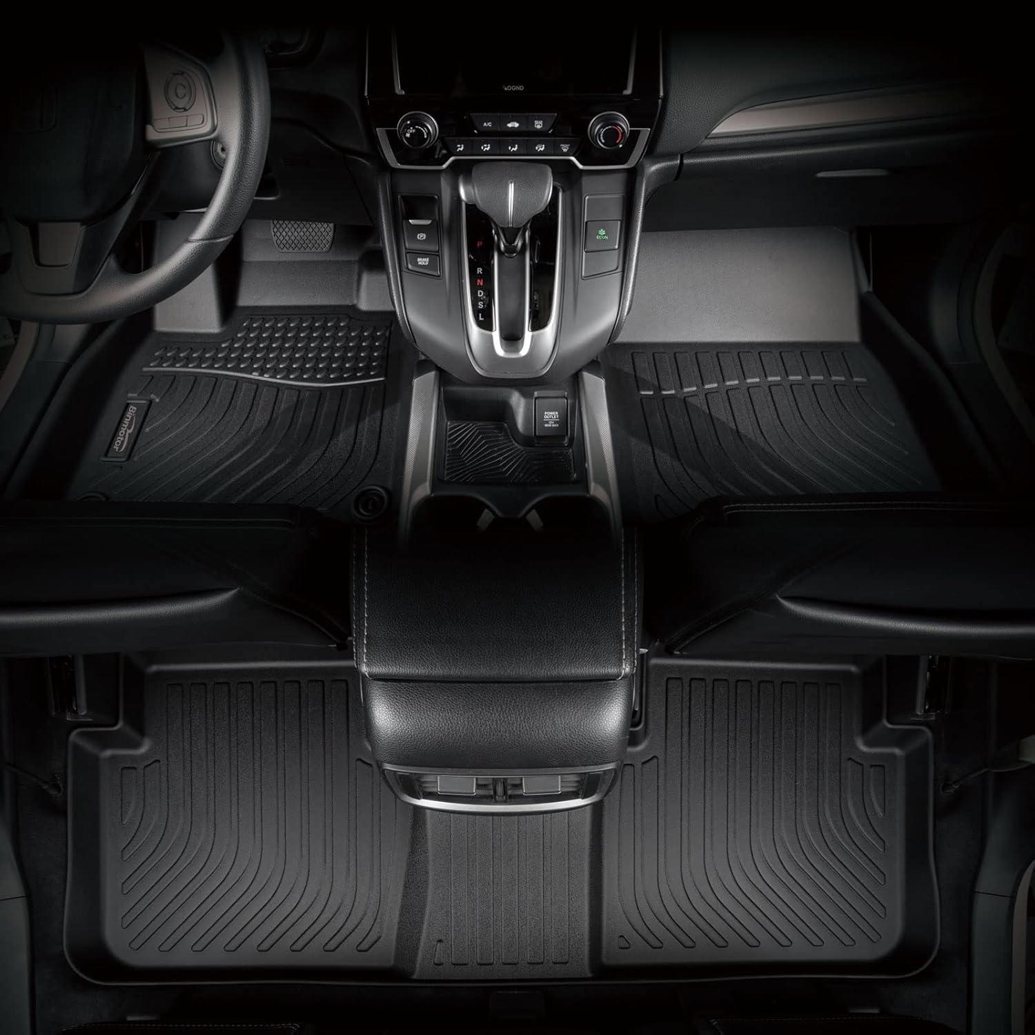 Binmotor-Floor Mats & Cargo Liner for Toyota 4Runner 2013-2024 (Only for 5 Seats), TPE Rubber Custom All Weather Car Mats Cargo Trunk Mat for Toyota 4Runner Accessories
