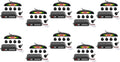 ZONETECH New 4 Parking Sensors LED Display Car Reverse Backup Radar System 10 Pack