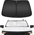ARISMOTOR Windshield Sun Shade for Ch-evrolet Silverado 1500 2019-2025 2026, Custom Fit Foldable Front Window Sunshade Sun Visor Protector, Block UV Rays Keep Your Car Cooler