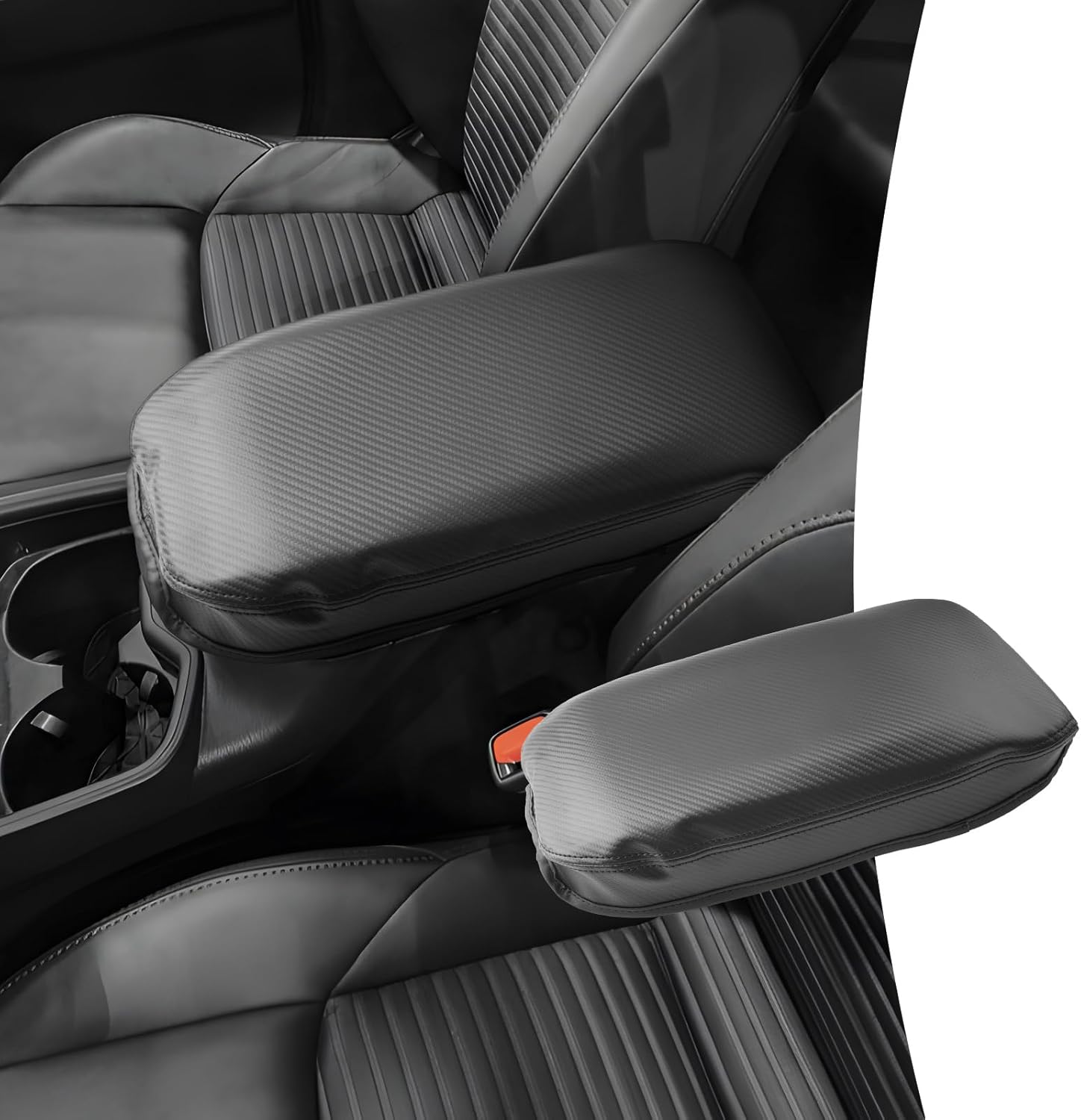 CDEFG for Toyota RAV4 2019-2025 Center Console Cover Armrest Box Cover for RAV4 (LE, XLE, XLE Premium, Limited) 2020 2021 2022 2023 2024 2025 Accessories Arm Rest Protector