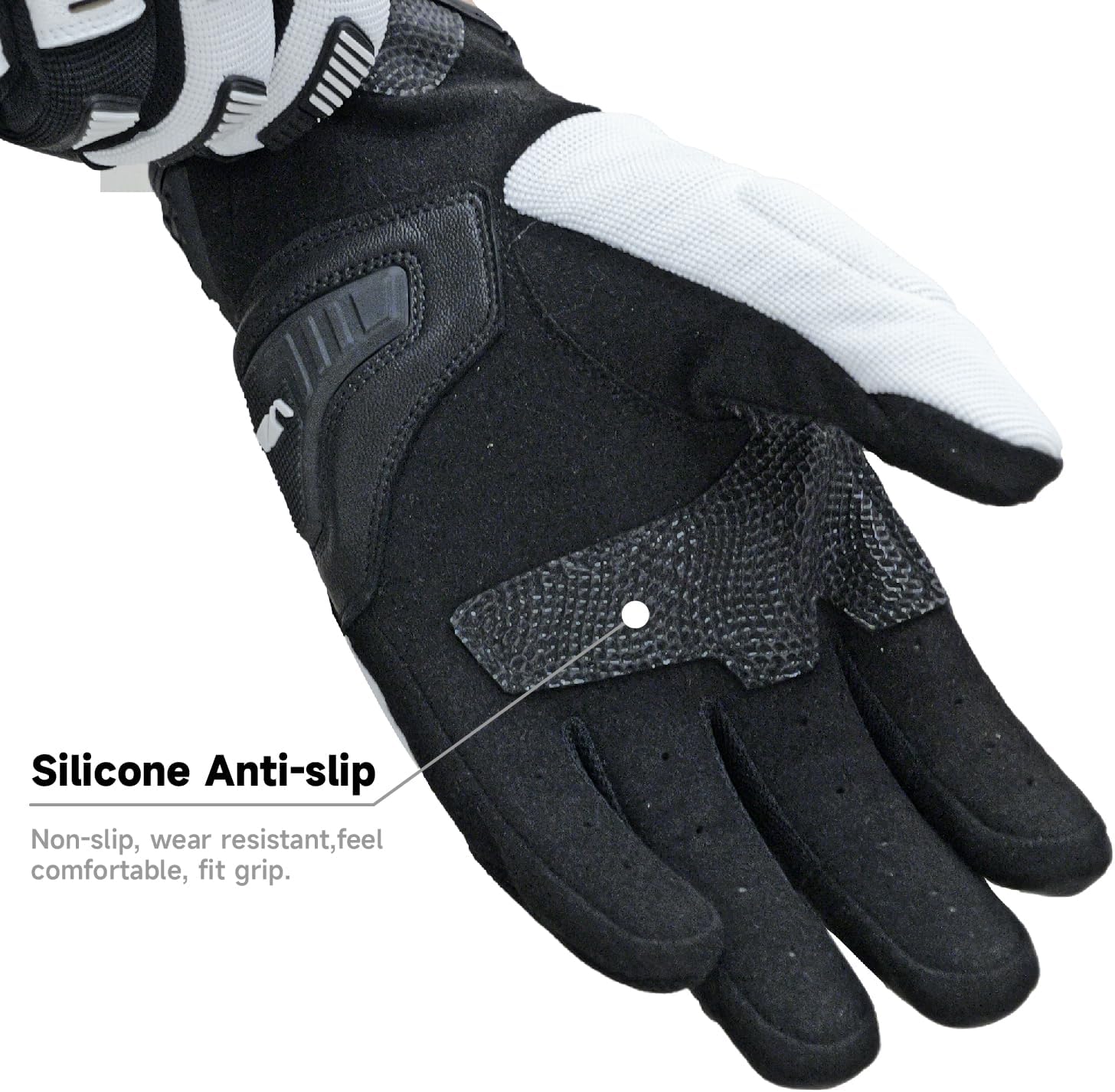 VXW High Protection Motorcycle Gloves for Men - Gel Palm Sliders& Joints Protection Design, High-Speed Sports Gear for MTB/ATV/BMX/Motocross/Racing/Dirt Bike Gear