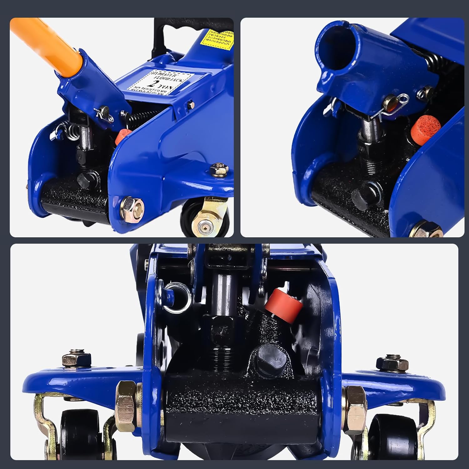 Hydraulic Floor Jack, 2 Ton (4400 lb) Portable Car Jack Lift for Auto Repair,Blue