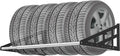 Foozet Tire Rack Wall Mount,Heavy Duty Adjustable 31"-56" Tire Storage Rack, Wheel Racks for Garage with Telescopic Rods, Hanging Garage.