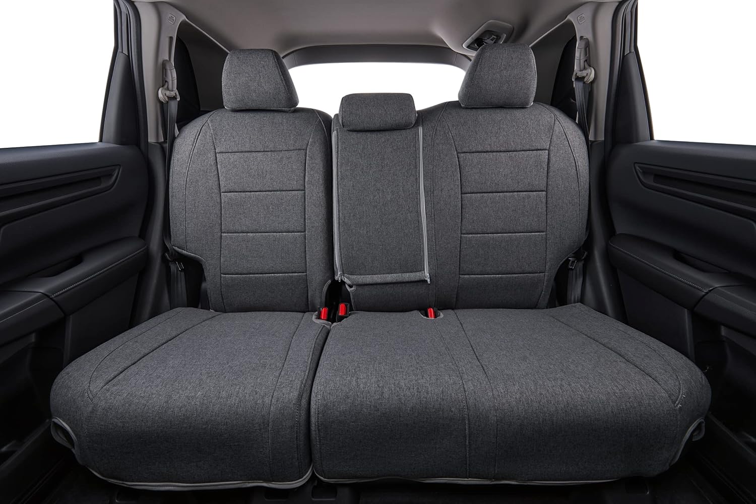 coverdream CRV Seat Covers Custom Fit for 2015 2016 Honda CRV LX,EX,SE,EX-L,Touring,Full Coverage,Airbag Compatible,Polyester Car Seat Protector(Full Set,Gray)
