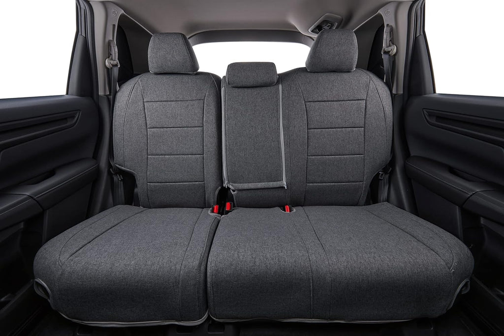 coverdream CRV Seat Covers Custom Fit for 2017-2021 2022 Honda CRV LX,EX,SE,EX-L,Touring,Hybrid,Fully Covered,Airbag Compatible UV Resistant Polyester Car Seat Protector(Full Set,Gray)