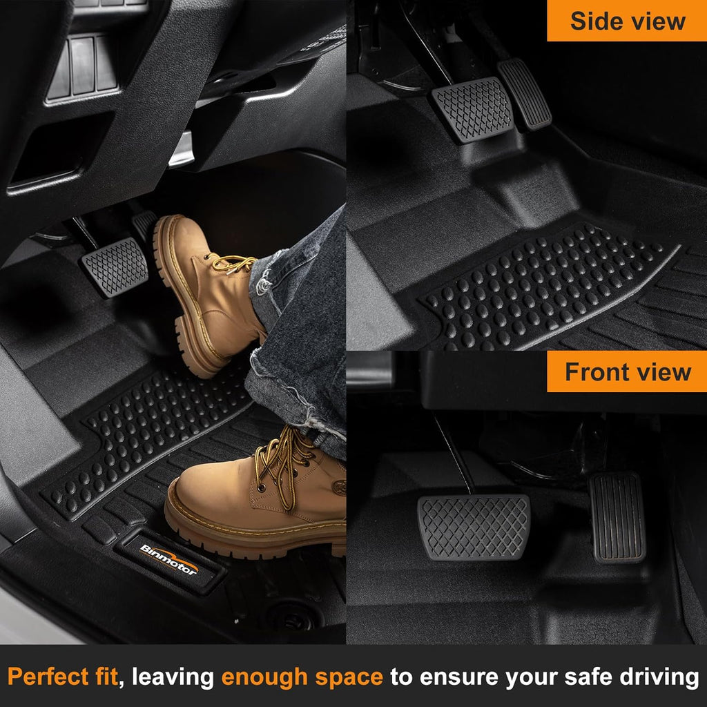 Binmotor-Floor Mats & Cargo Liner Set for Buick Envision 2021-2025, 2 Rows with Cargo Mat TPE Rubber Liners for Buick Envision Accessories Mats Trunk Mat-Black