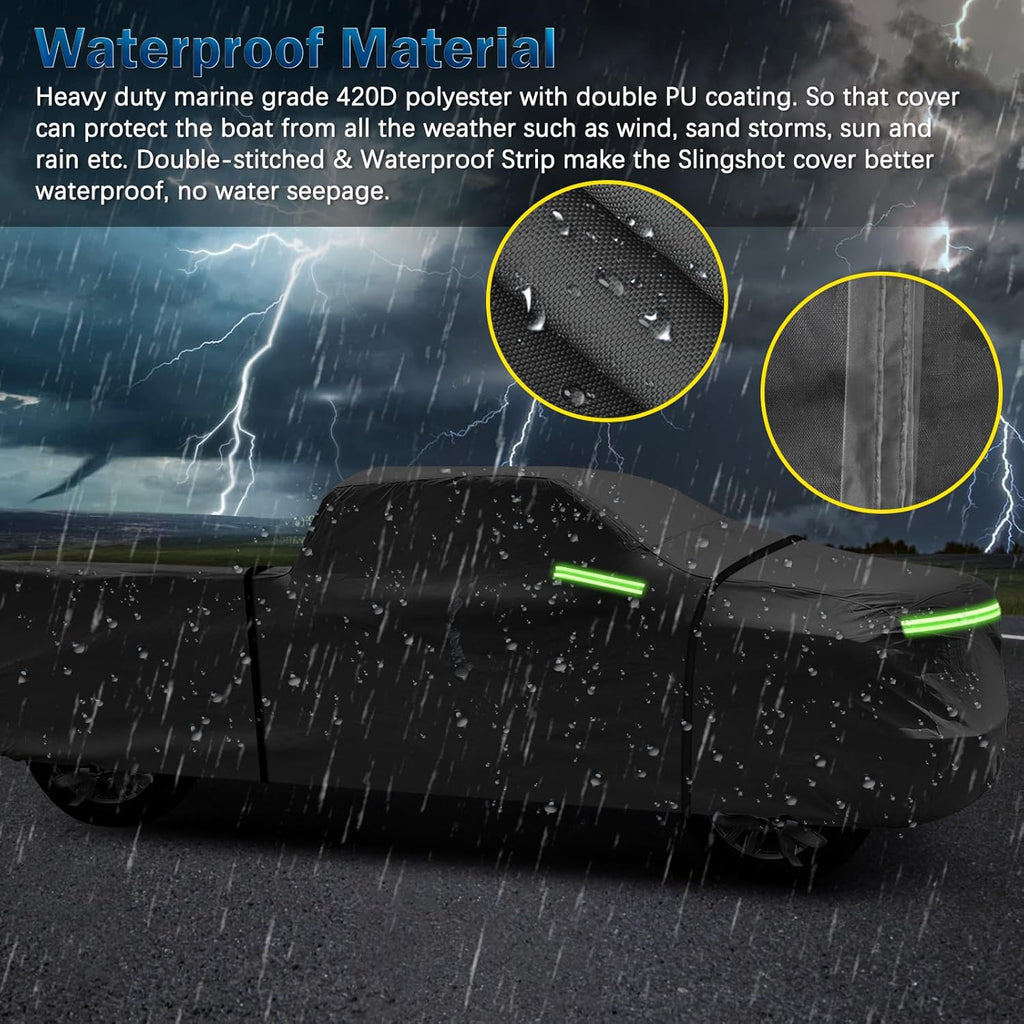 for Silverado 2500 3500 HD Crew cab Short Bed 6.6ft Truck Cover, Light Shell Outdoor Car Covers with Zipper Windproof Heavy Duty Protection for 2000-2022 Chevy Silverado 2500 è0HD (UP to 250''L)