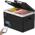 Setpower DT35 Electric Cooler Car Refrigerator with APP Control, 37QT(35L) Dual Zone Fridge Freezer, 12 Volt Portable Refrigerator Plug in Cooler for Vehicle,SUV,Truck