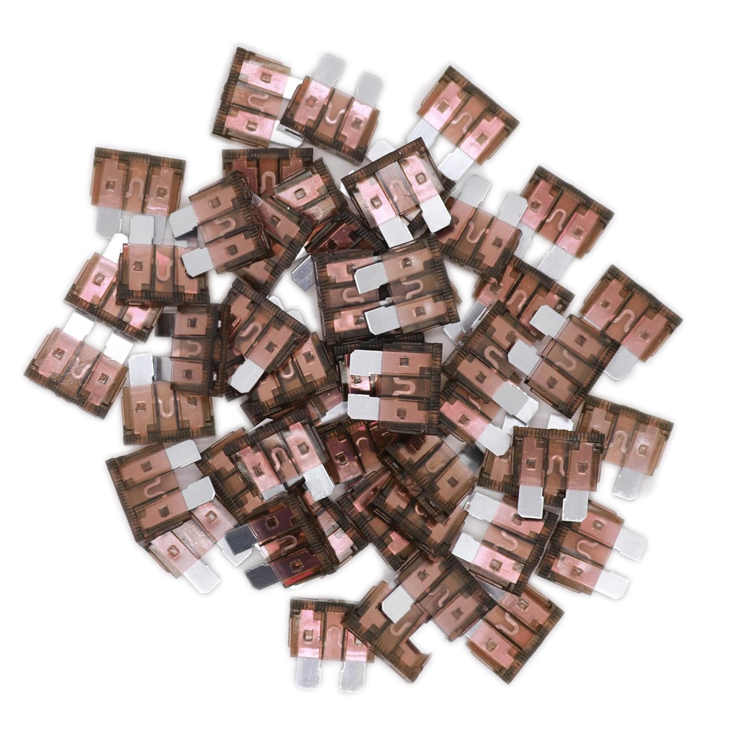 (80Pcs) 7.5 Amp Standard Fuse, 7.5A Car Blade Fuses for Car/RV/Truck/SUV/Motorcycle/Boat