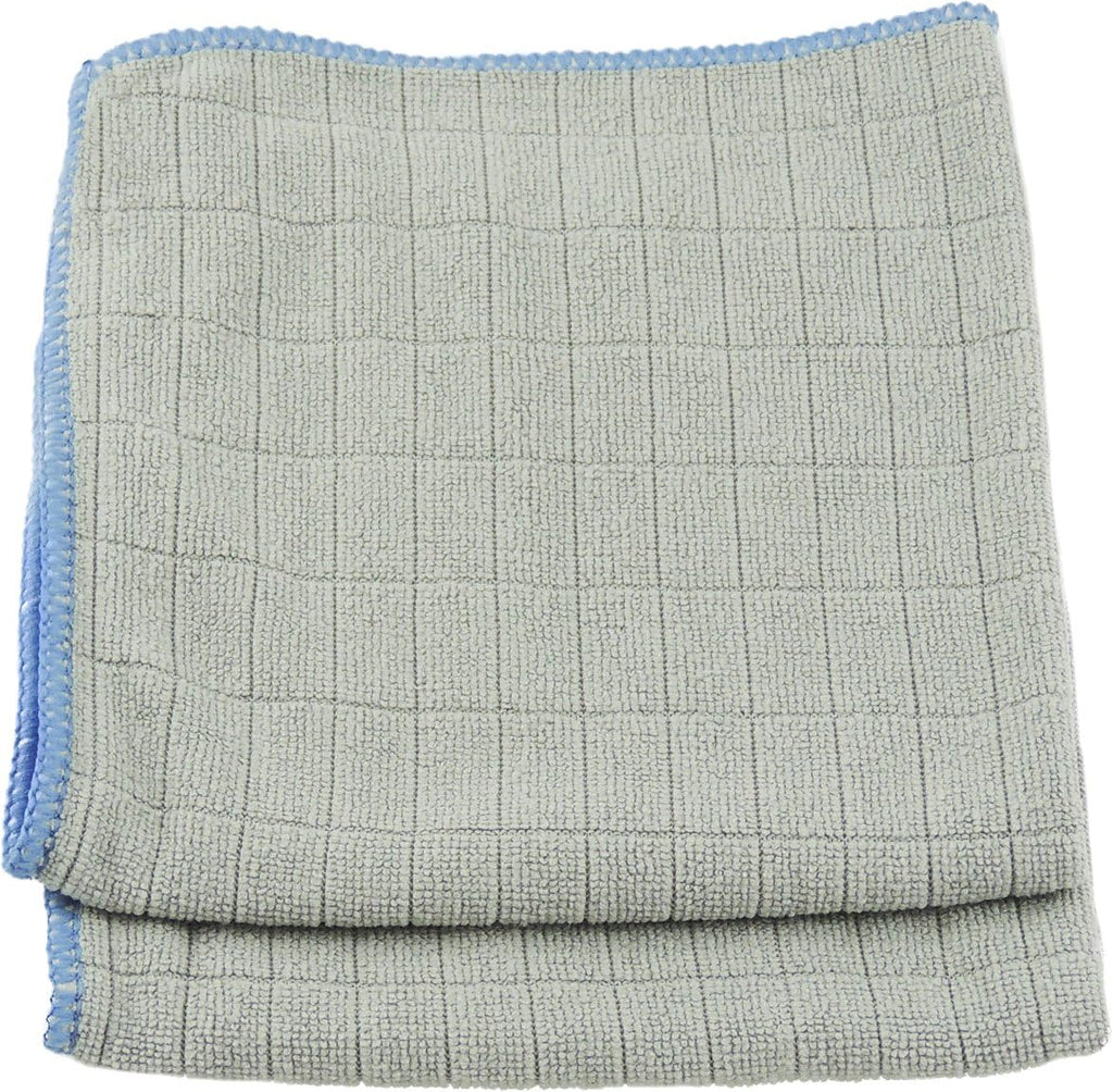 Unger 12” x 12” Microfiber Glass and Mirror Cloths, 2 Pack, Wet and Dry Cleaning Towels, Reusable Supplies, Window Cleaner Polishing Cloth with Streak-Free Results