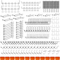 C&T 278 Piece Pegboard Hooks Assortment Kit, Pegboard Accessories Organizer Set with Bins, 1/8 and 1/4 in pegboard Hooks, for Hanging Tools, Organizing Various Tools,Garage Pegboard Wall Organization