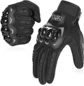 COFIT Motorcycle Gloves Breathable, Touchscreen Motorbike Gloves Anti-Slip with Good Grip Hard Knuckles Protection for Men Women Motocross, BMX ATV MTB Cycling, Road Racing - Black XXXL