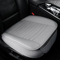 2pc Edge Wrapping Comfortable Car Front Seat Covers, Seat Protectors, Anti-Slip Bottom Seat Cushion Covers for Auto with PU Leather(Gray)