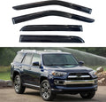 KPY Window Visor Compatible with Toyota 4Runner 2010-2024, 4PC Rain Guard Side Window Vent Deflectors Tape-On Mugen Style, 2010 2011 2012 2013 2014 2015 2016 2017 2018 2019 2020 2021 2022 2023 2024