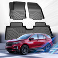 Car Floor Mats for 2018-2024 Chevrolet Equinox/GMC Terrain (Not for EV) Accessories,TPE All Weather Protection Floor Mats,Custom Fit 1st&2nd Row Car Floor Liners Set,Heavy Duty Accessories,Black